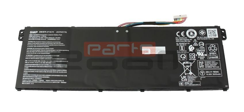 Батарея / AP18C7K / аккумулятор для ноутбука Acer Aspire A315-24P, A315-43, A315-59, A317-54, Extensa EX215-23, EX215-33, EX215-55 [41.9Wh] (KT00307010) Оригинал от Acer