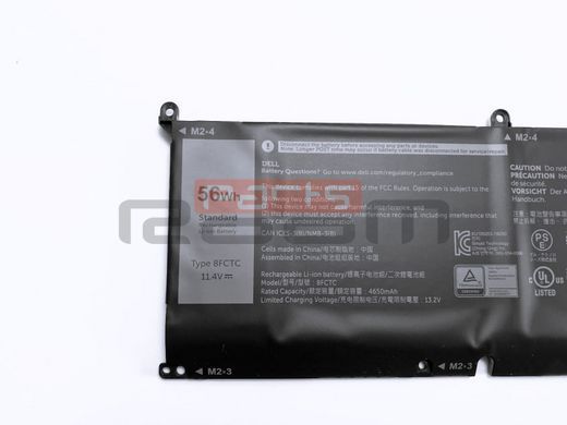 Батарея / 8FCTC / аккумулятор для ноутбука Dell XPS 15 9500, 9510, 9520, 9530, G15 5510, 5511, 5515, 5520, 5521, 5525, Precision 5550, 5560, 5570 [56Wh] (0P8P1P/0DVG8M) Оригинал от Dell
