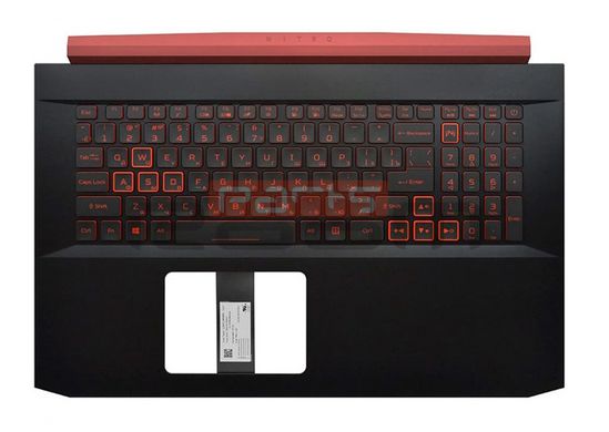 Топкейс ноутбука / верхняя панель и клавиатура для ноутбука Acer Nitro 5 AN517-51 с GPU GTX 1660TI/RTX2060 (6B.Q5DN2.009) Оригинал от Acer, Верхняя панель