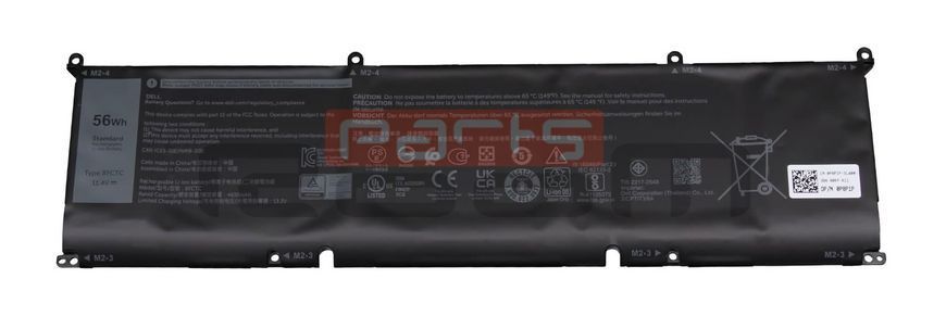 Батарея / 8FCTC / аккумулятор для ноутбука Dell XPS 15 9500, 9510, 9520, 9530, G15 5510, 5511, 5515, 5520, 5521, 5525, Precision 5550, 5560, 5570 [56Wh] (0P8P1P/0DVG8M) Оригинал от Dell