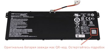 Батарея / AP18C8K / аккумулятор для ноутбука Acer Nitro 5 AN515-42, AN515-42, AN515-52, AN515-53 Aspire A315-58, A715-41, A715-42 4343mAh (KT.0030G.020) Оригинал от Acer