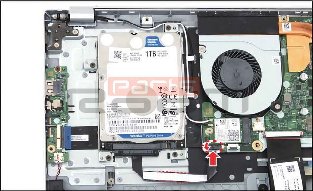 Шлейф подключения жесткого диска и SSD, переходник SATA для ноутбука Acer Aspire A315-23, A315-55, A315-57, A515-44, A515-45, A515-46, A515-54, A515-55 Extensa EX215-53 (DD0ZAUHD011) Оригинал от Acer