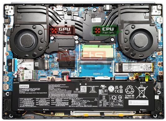 Вентилятор Lenovo кулер [CPU Fan 12V] для моделей ноутбука Legion 5 16IRX9 (83DG) [DFSCL12E06486C] Original