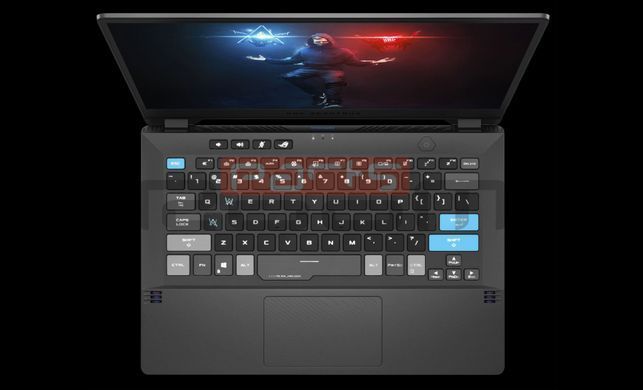 Верхняя часть корпуса с клавиатурой (топкейс) для ноутбука Asus ROG Zephyrus G14 GA401QC, GA401QE, GA401QEC, GA401QH, GA401QM (90NR05S7-R31UA0) Оригинал от Asus