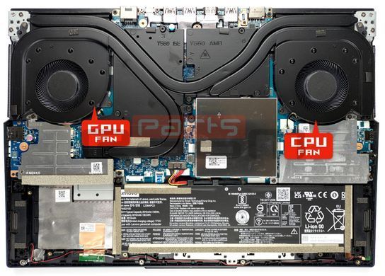 Вентилятор Lenovo кулер [GPU Fan] для моделей ноутбука Legion 5-15ITH6 (82JK), 5-15ACH6 (82JW), 5-15ITH6H (82JH), 5-17ITH6 (82JN), 5-17ACH6 (82K0) (DFS5K22115371G) Original