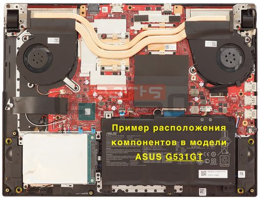 Вентилятор Asus 5V! кулер для моделей ноутбука ROG Strix G15 G512, G531, G731, GL531, GL731, PX512, FX531, PX531, PX731 (GPU Fan) 13NR01L0T02211 Оригинал от Asus, 5V, 4pin