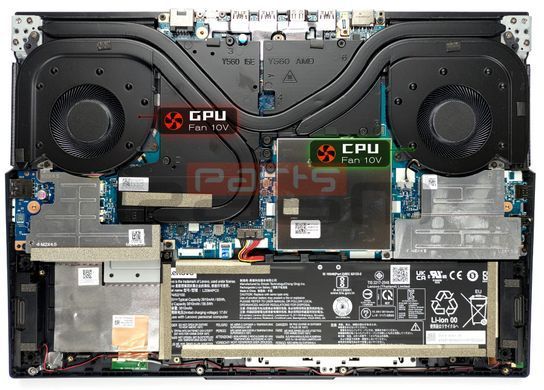 Вентилятор Lenovo кулер [CPU Fan 10V] для моделей ноутбука Legion 5: 15ACH6H (82JU), 17ACH6H (82JY) FCN Ver. [DFSAL12E064860] Original