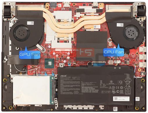 Вентилятор Asus кулер для моделей ноутбука ROG Strix G15 G512, G531 (CPU Fan) DFS5K12304363N Original