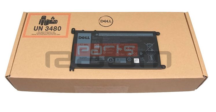 Батарея / WDX0R / аккумулятор для ноутбука Dell Inspiron 3580, 5568, 5575, 5578, 7579, Vostro 3500, 3580 3500mAh (FW8KR) Оригинал от Dell