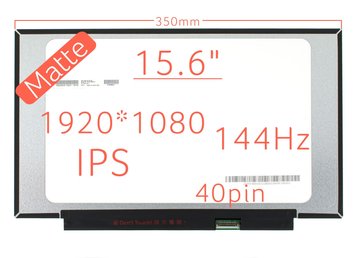 Матрица B156HAN08.4 (экран) для ноутбука 15.6" IPS 144Hz (1920×1080, матовая, 40pin, Slim, narrow border 350mm) 250 cd/m2, 85/85/85/85, 800:1