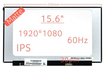 Матрица NV156FHM-N48 (экран) для ноутбука 15.6" IPS 60Hz (1920×1080, матовая, 30pin, Slim, narrow border 350mm) 250 cd/m2, 85/85/85/85, 800:1 Оригинал