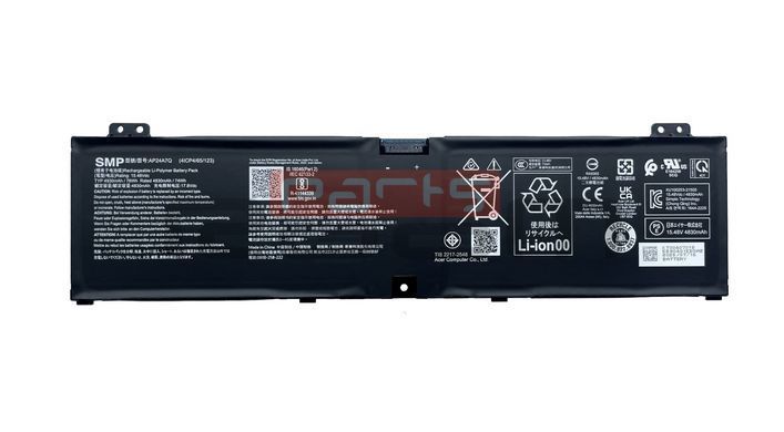 Батарея / AP24A7Q / аккумулятор для ноутбука Acer Nitro V ANV14-62, ANV15-52, ANV16-42, ANV16-61, ANV16-72, ANV17-41, ANV17-61 [76Wh] (KT00407018) Оригинал от Acer