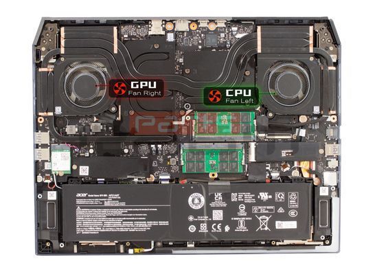 Вентилятор, кулер [СPU Fan Left] для моделей ноутбука Acer Predator Helios 16 AI PH16-73 (23.QW0N7.001/ND8CC47) Original