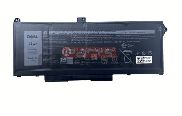 Батарея / RJ40G / аккумулятор для ноутбука Dell Latitude 5420, 5520 Precision 3560 63Wh (1K2CF) Оригинал от Dell