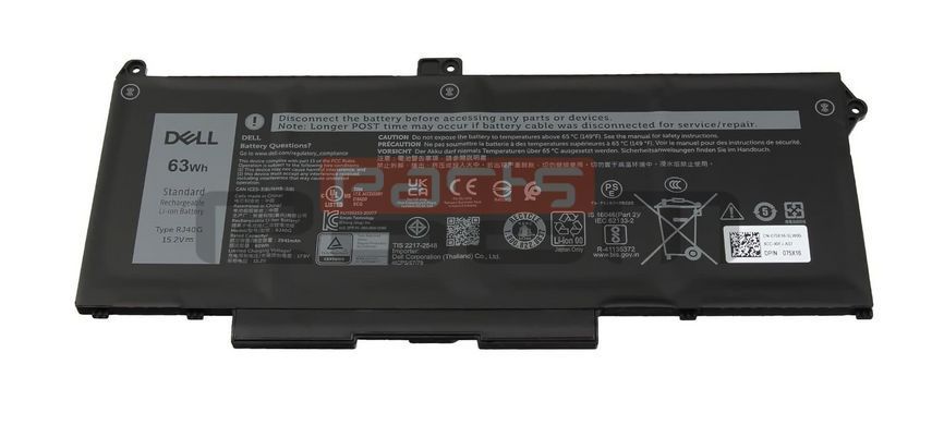 Батарея / RJ40G / аккумулятор для ноутбука Dell Latitude 5420, 5520 Precision 3560 [63Wh] (0M033W; 01K2CF; 075X16) Оригинал от Dell