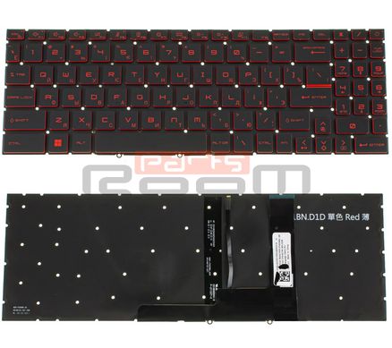 Клавиатура MSI для моделей ноутбука: Katana GF66, GF76 с RED подсветкой