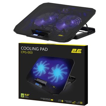 Охлаждающая подставка для ноутбука 2E GAMING CPG-003 (15.6", 2xUSB-A, Blue LED)