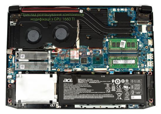 Топкейс ноутбука / верхняя панель и клавиатура для ноутбука Acer Nitro 7 AN715-51 с GPU GTX 1050, 1650, 1660Ti (6B.Q5HN2.009) Оригинал от Acer