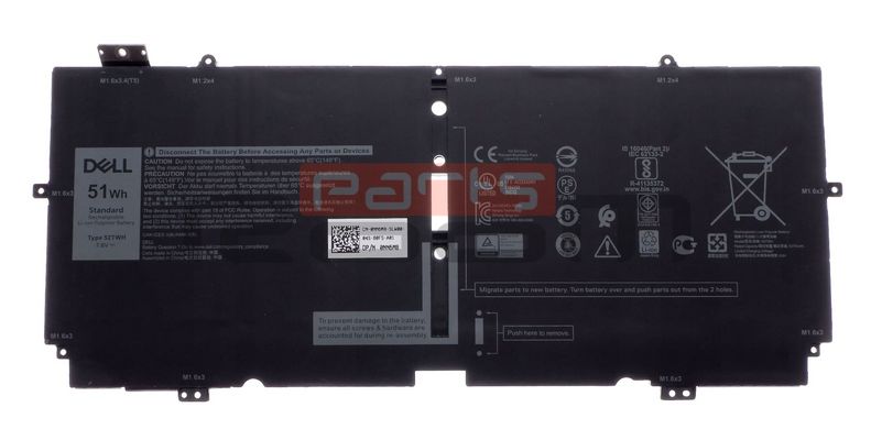 Батарея / 52TWH / аккумулятор для ноутбука Dell XPS 13 7390 6375mAh (0NN6M8) Оригинал от Dell