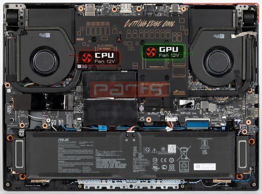 Вентилятор Asus (CPU fan) кулер для моделей ноутбука ROG Strix G513QY, G713QY DFSCL12E16486T, 13NR06X0T02011