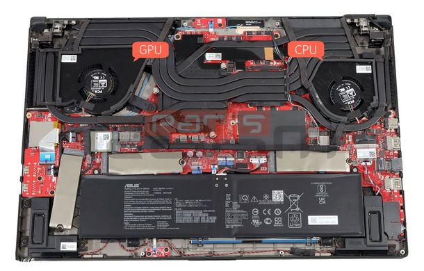 Вентилятор Asus кулер для моделей ноутбука ROG Zephyrus S17 GX703 (CPU Fan) 13NR06F0T04011 Оригинал