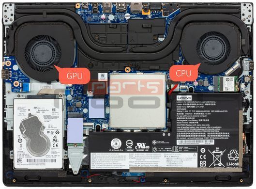 Вентилятор Lenovo кулер для моделей ноутбука Legion Y530-15 (CPU Fan) DC28000DKD1 5F10R40214