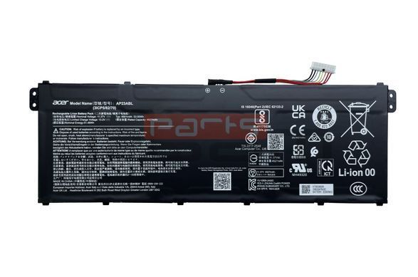 Батарея / AP23ABL / аккумулятор для ноутбука Acer TravelMate TMP214-55, TMP215-55, TMP216-51, Extensa EX215-23, EX215-55, EX215-57, Aspire A315-24P, A515-58M [53Wh] (KT0030B005) Оригинал