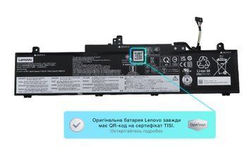 Батарея / L22M3PG4 / аккумулятор для ноутбука Lenovo ThinkPad: E14 Gen 5, E14 Gen 6, E16 Gen 1, E16 Gen 2 [47Wh] (5B11N45988) Оригинал
