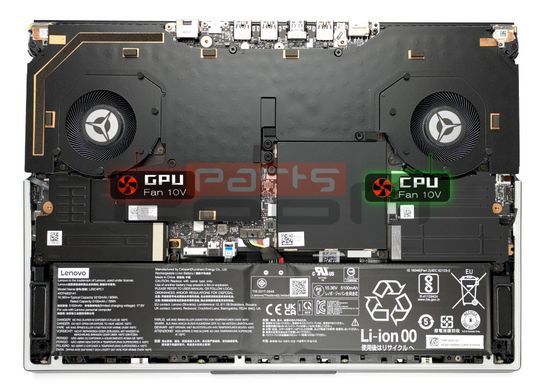 Вентилятор Lenovo кулер [GPU Fan 10V] для моделей ноутбука Legion 7 16ACHG6 (82N6) (NS8CC15-20J02) DFSAL12E164860