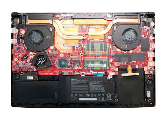 Вентилятор Asus кулер 12V! для моделей ноутбука Rog Strix 17 GL703 (CPU Fan) 13NR00E0P03011 Original