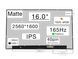 Матрица NE160QDM-NY1 (экран) для ноутбука 16.0" (IPS / 165Hz FreeSync / 2560&times;1600 WQXGA / матовая / 40pin (0.5mm) / Slim 2.6мм / 500nit / 1200:1 / 100% sRGB / 89&deg;.89&deg;.89&deg;.89&deg;) Оригинал
