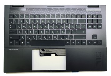 Корпус ноутбука / верхняя панель с клавиатурой от ноутбука HP Omen 15-EN, 15-EK (M00666-001) H-Copy