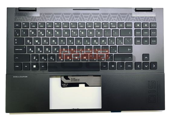 Корпус ноутбука / верхняя панель с клавиатурой от ноутбука HP Omen 15-EN, 15-EK (M00666-001) H-Copy