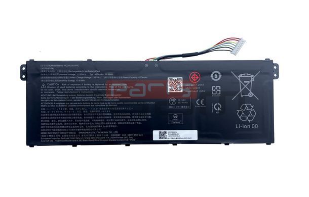 Батарея / HQ24U3S1P5C / аккумулятор для ноутбука Acer Aspire Lite 15 AL15-51P, AL15-52P, AL15-61P, Nitro Lite NL16-71G, NL16-71PG [53.99Wh] (KTCTE00014) Оригинал от Acer