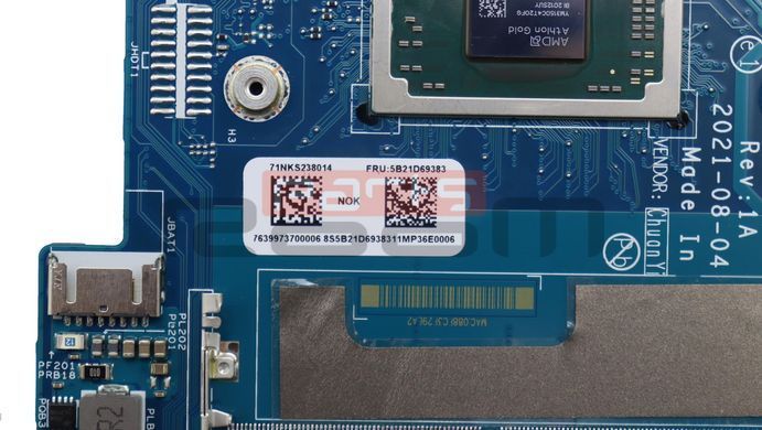 Материнская плата LA-L501P для ноутбука Lenovo IdeaPad 1 15ADA7 (82R1) [AMD Athlon 3150U, Radeon Graphics] (5B21D69383) Оригинал