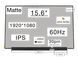 Матрица MB156CS01-6 (экран) для ноутбука 15.6" (IPS / 60Hz / 1920&times;1080 / матовая / 30pin (20mm) / Slim 3.2mm / дешифратор 26см / 250nit / 600:1 / 45% NTSC / 85&deg;.85&deg;.85&deg;.85&deg;) Оригинал