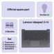 Топкейс ноутбука / верхняя панель с клавиатурой от ноутбука Lenovo ideapad 3-14ITL6 (82H7), 3-14ADA6 (82KQ) 3-14ALC6 (82KT) (5CB1C04416) Оригинал от Lenovo