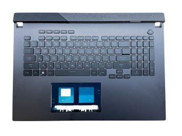 Топкейс ноутбука / верхняя панель и клавиатура для ноутбука Asus ROG Strix G17 G713QM, G713QR (90NR05C2-R31UA0) Оригинал от Asus