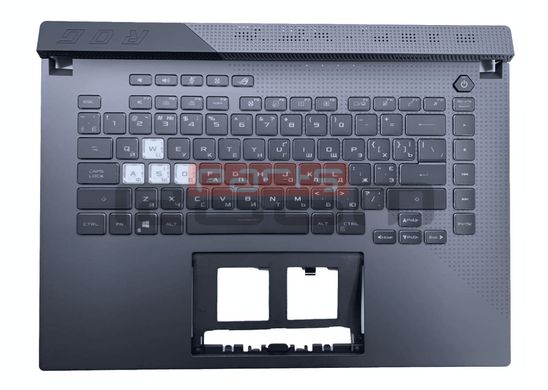 Топкейс ноутбука / верхняя панель и клавиатура для ноутбука Asus ROG Strix G15 G513IH, G513IC, G513IE, G513QC, G513QE (90NR0572-R33UA0) Оригинал от Asus