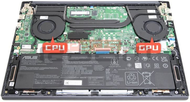 Вентилятор Asus кулер для моделей ноутбука VivoBook Pro 14 K3400, K6400, M6400, N7400, X3400 (GPU Fan) 13NB0U40T03011 Original
