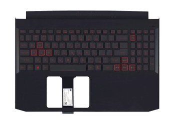 Верхняя часть корпуса с клавиатурой (топкейс) для ноутбука Acer Nitro 5 AN515-44, AN515-55 [Red Ver.] (6B.Q7KN2.041, 6BQ7KN2041, LG05P_N90BRL, NKI1513158, NKI15132DW, AM36000310, AP336000C00) Оригинал от Acer