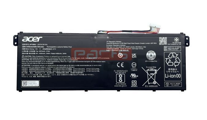 Батарея / AP16M4J / аккумулятор для ноутбука Acer Aspire A315-55, A315-56, A315-57, A315-58, A315-59, Extensa EX215-53 4870mAh (KT.00204.009) Оригинал от Acer