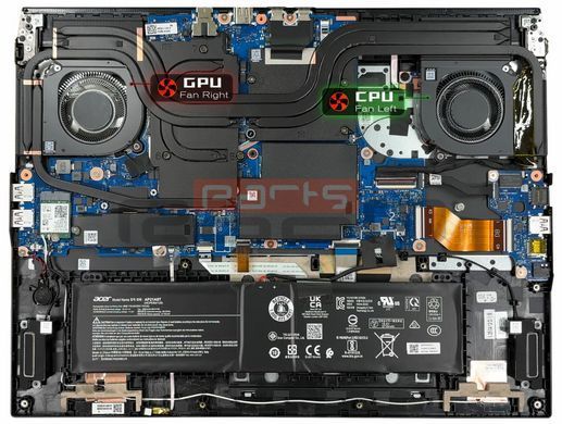 Вентилятор, кулер [GPU Fan Right] для моделей ноутбука Acer Predator Helios Neo 16/18 AI PHN16-I71, PHN16-73, PHN18-I71, PHN18-72 [For RTX 5060/5070 Ver.] (ND8CC55-24K03) Original