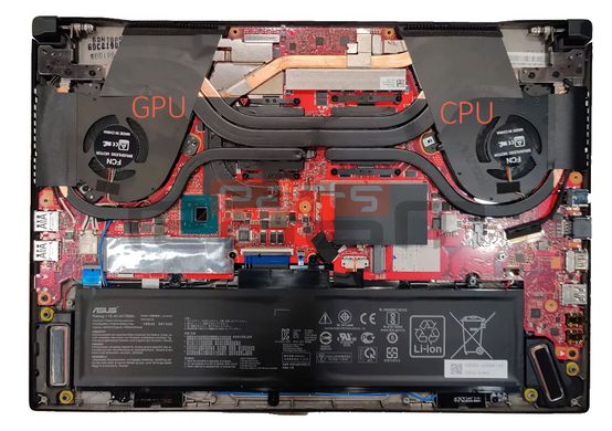 Вентилятор Asus кулер 12V! для моделей ноутбука ROG Zephyrus GX502, GU502, GX532, GU532 (GPU Fan) 13NR01V0T14111 Original