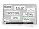 Матрица B160UAN01.Q (экран) для ноутбука 16.0" (IPS / 165Hz FreeSync+G-Sync / 1920&times;1200 WUXGA / матовая / 40pin (0.5mm) / Slim 2.6mm / 400nit / 1000:1 / 100% sRGB / 85&deg;.85&deg;.85&deg;.85&deg;) Оригинал