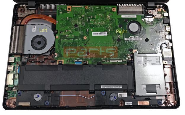 Вентилятор Asus кулер (правий) для моделей ноутбука A705, D705, F705, M705, N705, R702, X704, X705 (13NB0GA0P01011) Оригінал від Asus 16183 фото