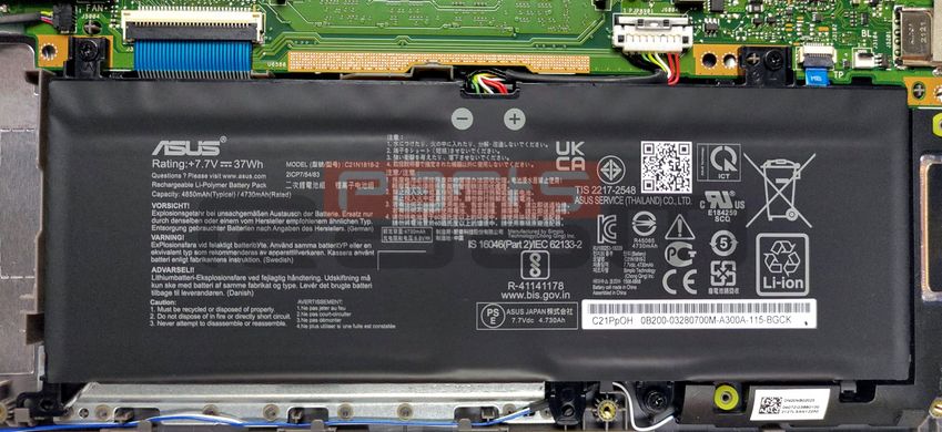 Батарея / C21N1818 / аккумулятор для ноутбука ASUS X1500, P1500, D515, F415, F515, M415, M515, R515, S415, S515, X415, X515 (0B200-03910100) Оригинал от Asus