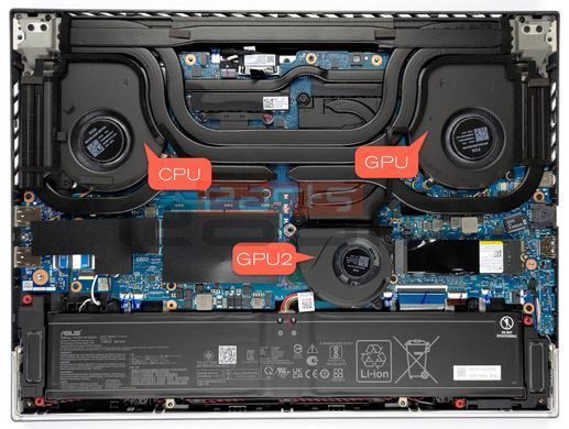 Вентилятор Asus кулер [CPU Fan 12V] для моделей ноутбука ROG Strix G16 G614JV, G614JI, G614JJ, G614JU, G614JZ, G614PR, G614FR, G614FM, G614FP, G614PM, G614PP, G614PH, G614FH [13NR0IJ0P01111] Original 16233 фото