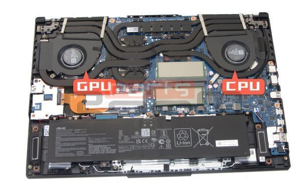 Вентилятор Asus кулер 5V! для моделей ноутбука TUF Dash F15 FX517ZC, FX517ZE (GPU Fan) 13NR0950P02011 Original