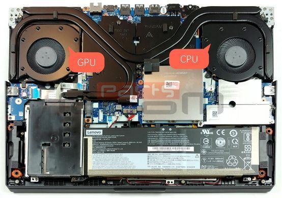 Вентилятор Lenovo кулер для моделей ноутбука Legion 5 15ARH05 82B5, 5 15IMH05H 81Y6, 5 17IMH05, 5 17IMH05H (GPU Fan) DC28000FCV2 Original